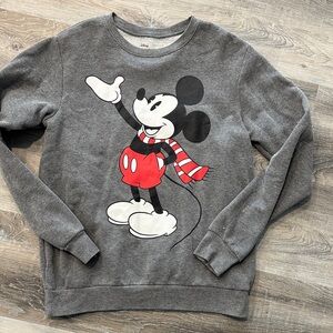 DISNEY Gray Mickey Mouse Sweater sz m